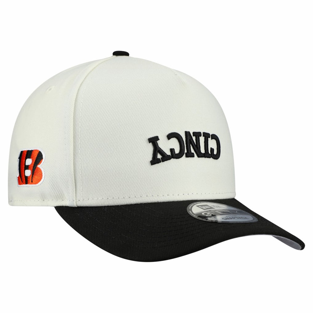 Cincinnati Bengals New Era Upside Down 9FIFTY A-Frame Snapback Hat Cream - NFL