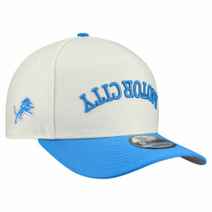 Detroit Lions New Era Upside Down 9FIFTY A-Frame Snapback Hat Cream - NFL