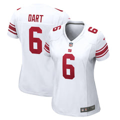 Jaxson Dart New York Giants Women's Game Jersey White - Nike