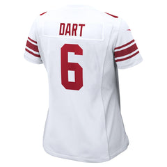 Jaxson Dart New York Giants Women's Game Jersey White - Nike