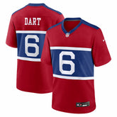 Jaxson Dart New York Giants Alternate Century Red Game Jersey Red - Nike