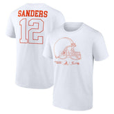 Shedeur Sanders Cleveland Browns Outline Player T-Shirt White - NFL