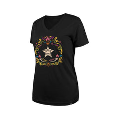 Houston Astros New Era Women's Día de los Muertos V-Neck T-Shirt Online