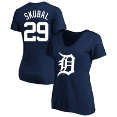 Tarik Skubal Detroit Tigers Profile Women's Plus Size Name & Number V-Neck T-Shirt Lifestyle