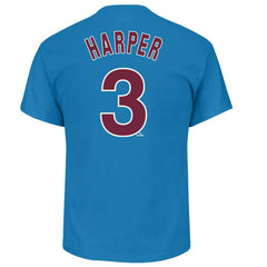 Bryce Harper Philadelphia Phillies Profile Big & Tall Player Name & Number T-Shirt On Sale