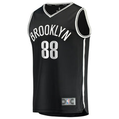 Fanatics - Nolan Traoré Brooklyn Nets Fast Break Replica Jersey - Black - Icon Edition