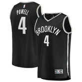 Fanatics - Drake Powell Brooklyn Nets Fast Break Replica Jersey - Black - Icon Edition