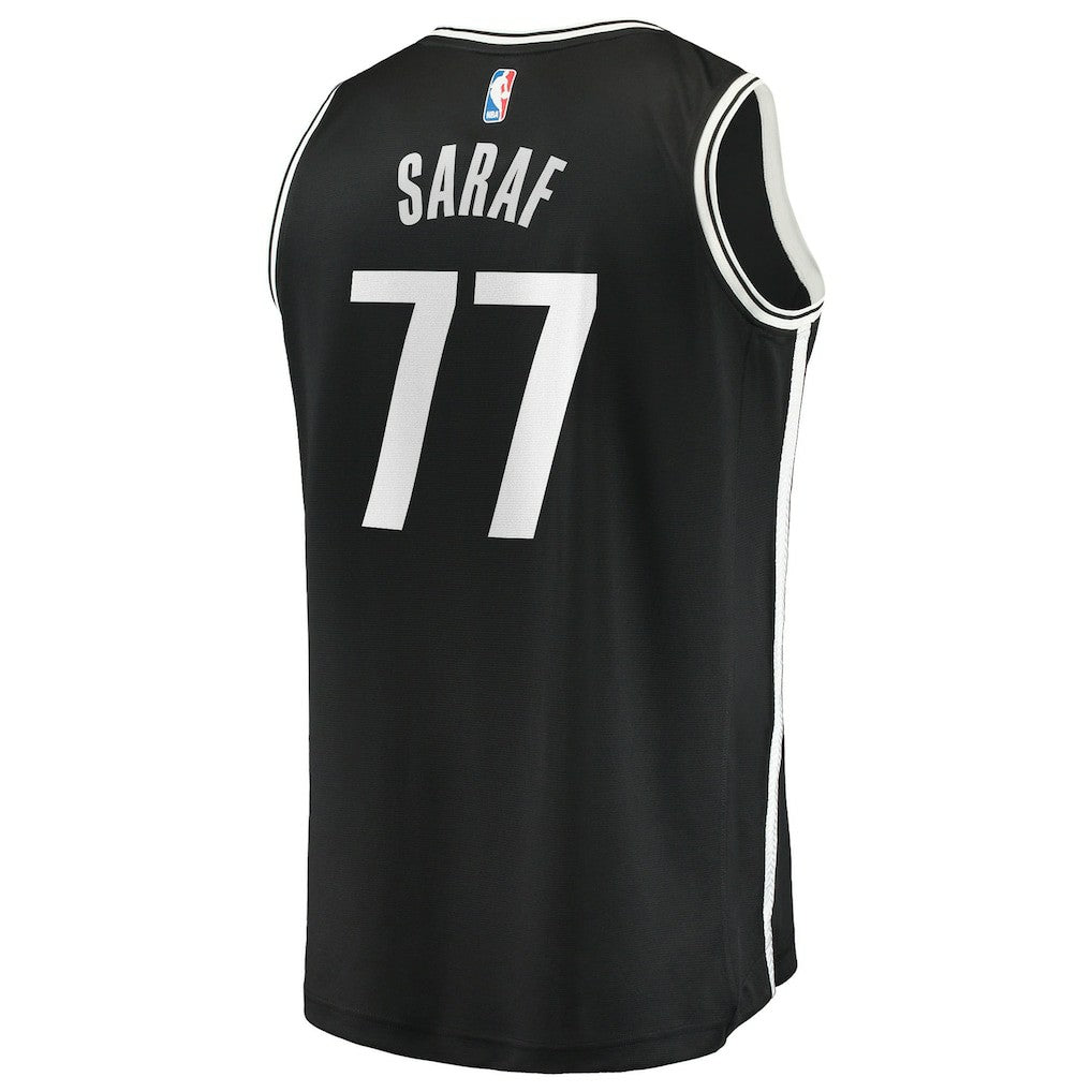 Ben Saraf Brooklyn Nets Fast Break Replica Jersey - Black - Icon Edition | NBA Jerseys