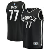 Fanatics - Ben Saraf Brooklyn Nets Youth Fast Break Replica Jersey - Black - Icon Edition