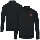Baltimore Orioles Levelwear Upright Insignia Tri-Blend Quarter-Zip Pullover Lifestyle