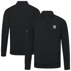 New York Yankees Levelwear Upright Insignia Tri-Blend Quarter-Zip Pullover discount