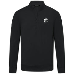 New York Yankees Levelwear Upright Insignia Tri-Blend Quarter-Zip Pullover discount
