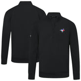 Toronto Blue Jays Levelwear Upright Insignia Tri-Blend Quarter-Zip Pullover for sale