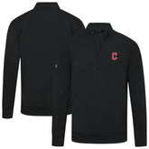 Cleveland Guardians Levelwear Upright Insignia Tri-Blend Quarter-Zip Pullover Clearance