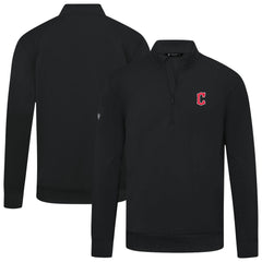 Cleveland Guardians Levelwear Upright Insignia Tri-Blend Quarter-Zip Pullover Clearance