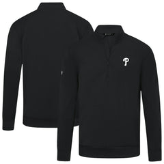 Philadelphia Phillies Levelwear Upright Insignia Tri-Blend Quarter-Zip Pullover for sale