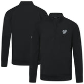 Washington Nationals Levelwear Upright Insignia Tri-Blend Quarter-Zip Pullover Lifestyle