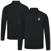 San Francisco Giants Levelwear Upright Insignia Tri-Blend Quarter-Zip Pullover Lifestyle