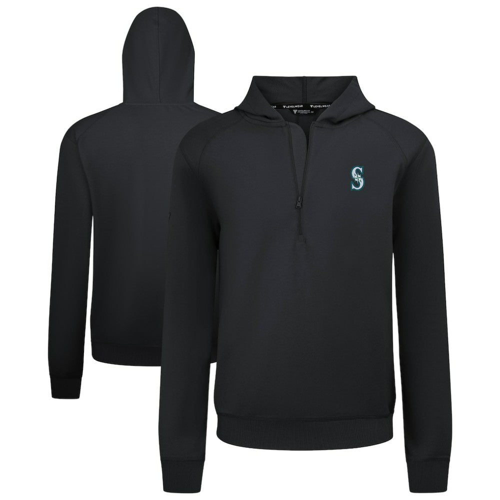 Seattle Mariners Levelwear Technic Insignia Quarter-Zip Hoodie Sale