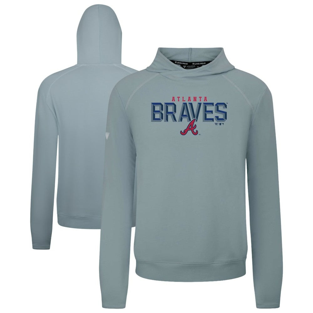 Atlanta Braves Levelwear Mandate Carve Tri-Blend Hoodie On Sale