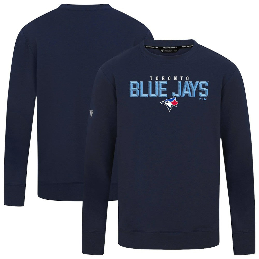 Toronto Blue Jays Levelwear Mandate Carve Tri-Blend Sweatshirt Lifestyle
