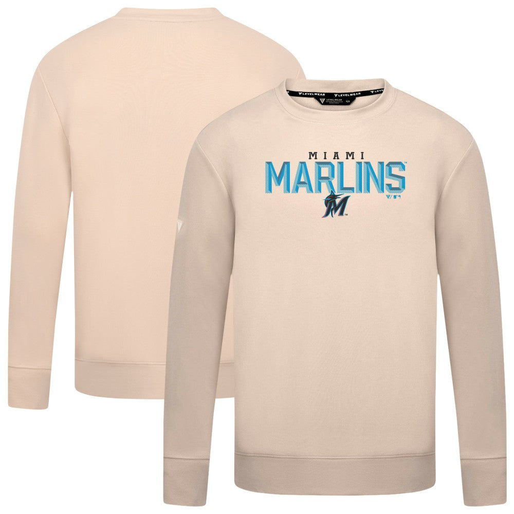 Miami Marlins Levelwear Mandate Carve Tri-Blend Sweatshirt Lifestyle