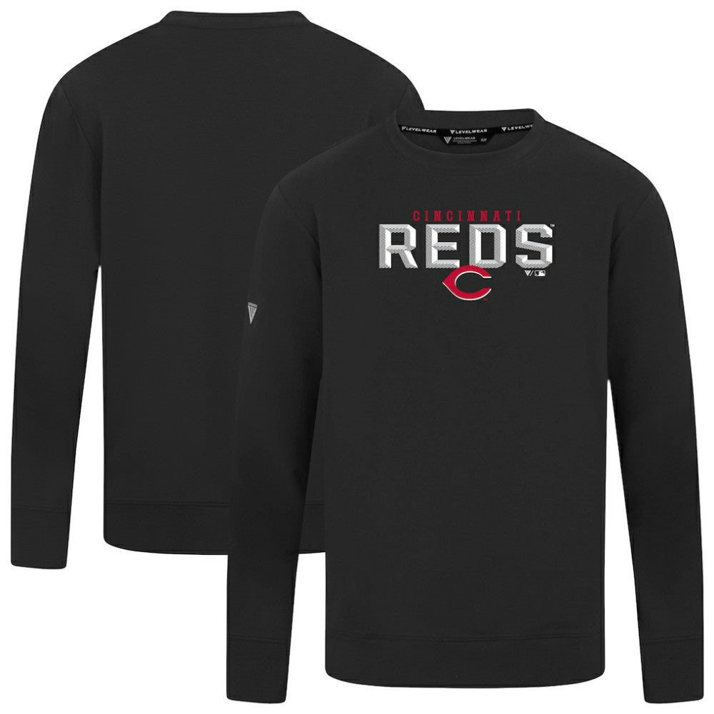 Cincinnati Reds Levelwear Mandate Carve Tri-Blend Sweatshirt discount