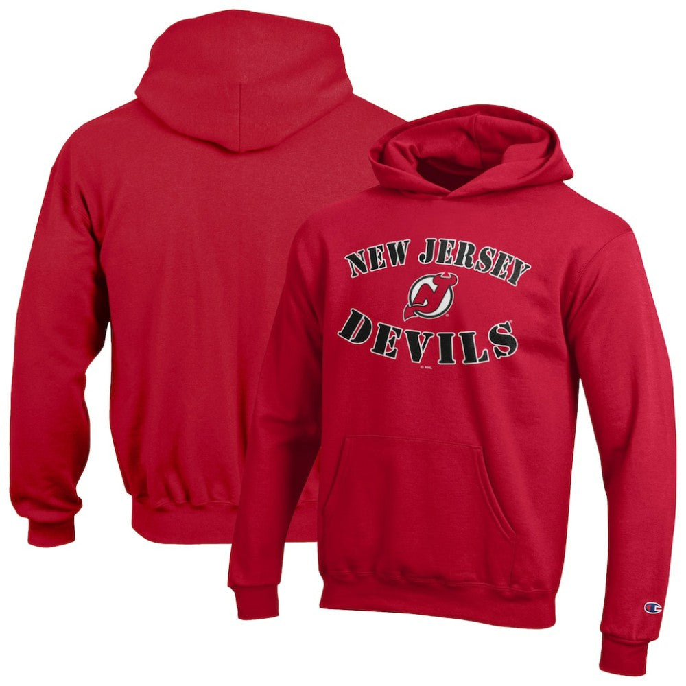 New Jersey Devils - Champion Youth Fleece Powerblend Hoodie Red
