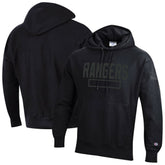 New York Rangers Champion Tonal Reverse Weave Fleece Hoodie Black