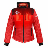 Kansas City Chiefs ActionHeat Women's 5V Battery Heated Insulated Puffer Full-Zip Jacket Red/Black - NFL