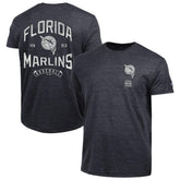 Miami Marlins Champion Vintage 3-Hit Tri-Blend T-Shirt Online