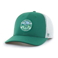 Los Angeles Dodgers '47 Elevated Greens Adjustable Trucker Hat for sale