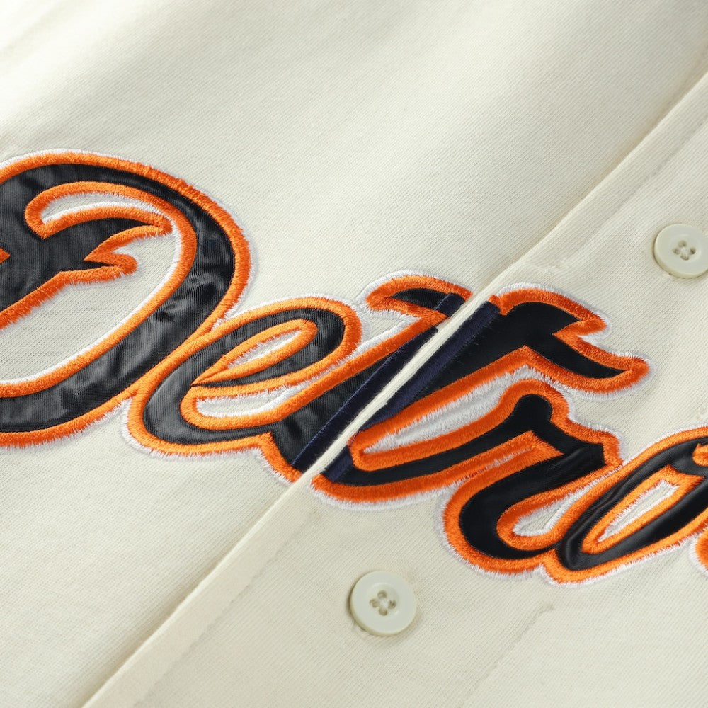 Detroit Tigers Profile Big & Tall Two-Color Fashion Jersey - Cream/Navy | MLB Jerseys