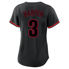 Bryce Harper Philadelphia Phillies Profile Women's Plus Size Player Name & Number Fashion Jersey Online