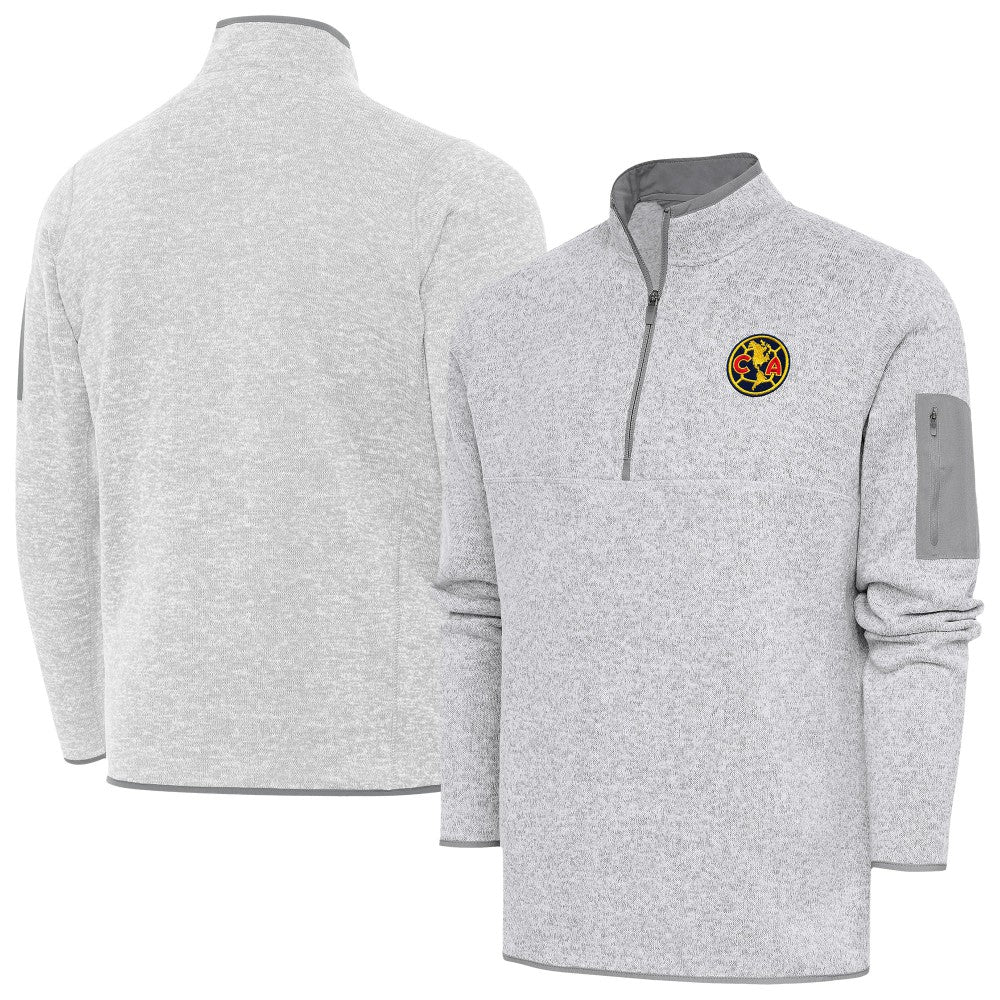 Club America Antigua Elevate Quarter-Zip Pullover - Heather Gray