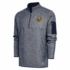 Club America Antigua Elevate Quarter-Zip Pullover - Heather Navy