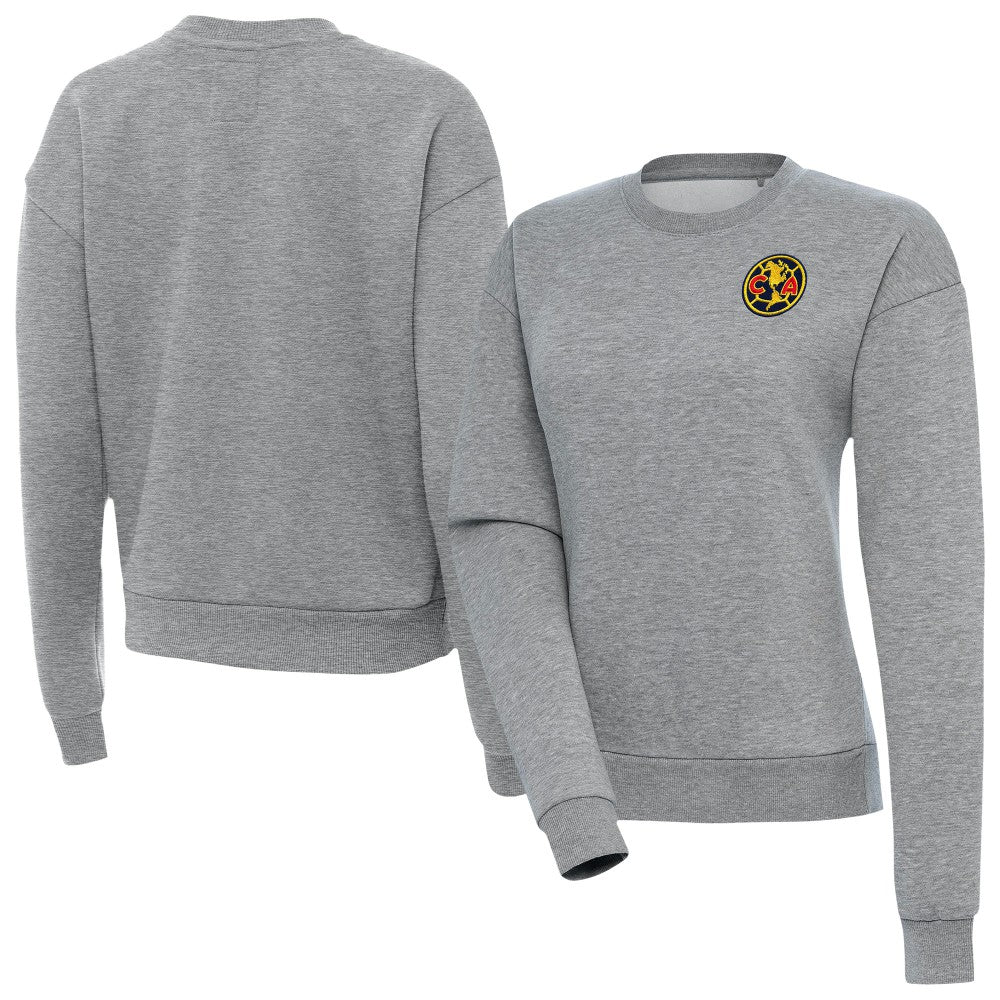 Club America Antigua Women's Takeover Pullover Sweatshirt - Heather Gray