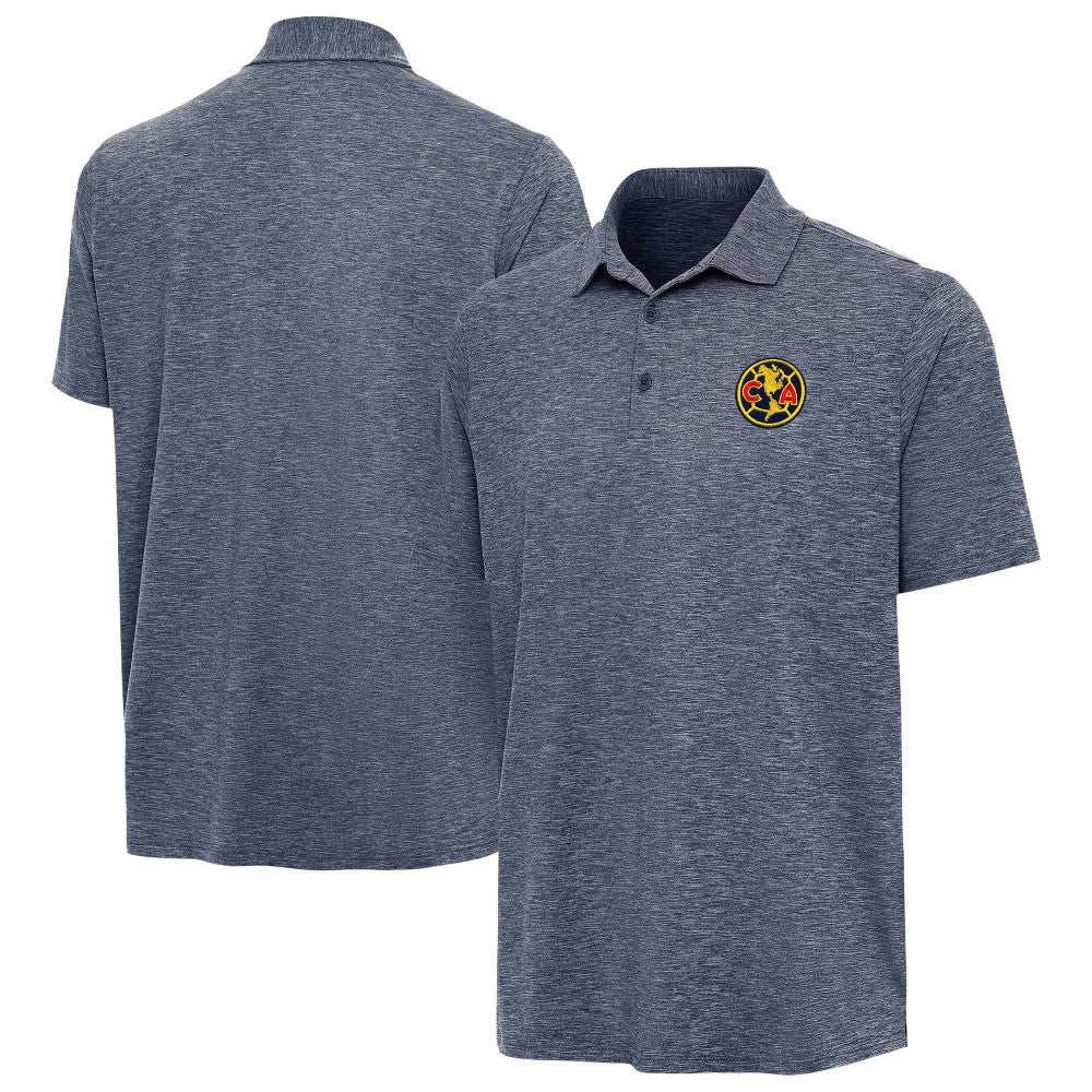 Club America Antigua Triple Shot Polo - Heather Navy