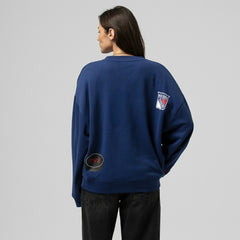 New York Rangers Mitchell & Ness Women's Vintage Crewneck Sweatshirt Blue