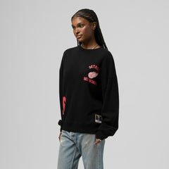 Detroit Red Wings - Mitchell & Ness Women's Vintage Crewneck Sweatshirt Black
