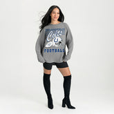 Indianapolis Colts Gameday Couture Women's Oversized Sweet Victory Corded Sweatshirt Gray - NFL