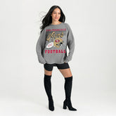 San Francisco 49ers Gameday Couture Women's Oversized Sweet Victory Corded Sweatshirt Gray - NFL