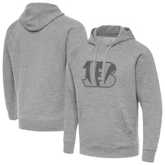 Cincinnati Bengals Antigua Victory Hoodie Heather Gray - NFL