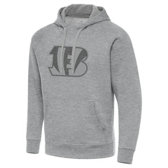 Cincinnati Bengals Antigua Victory Hoodie Heather Gray - NFL