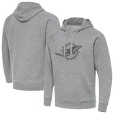 Miami Dolphins Antigua Victory Hoodie Heather Gray - NFL