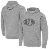 San Francisco 49ers Antigua Victory Hoodie Heather Gray - NFL