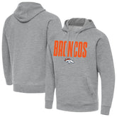 Denver Broncos Antigua Victory Hoodie Heather Gray - NFL