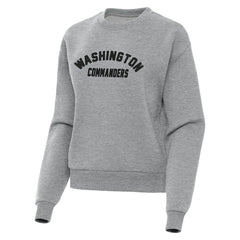 Washington Commanders Antigua Women's Victory Sweatshirt Heather Gray - NFL