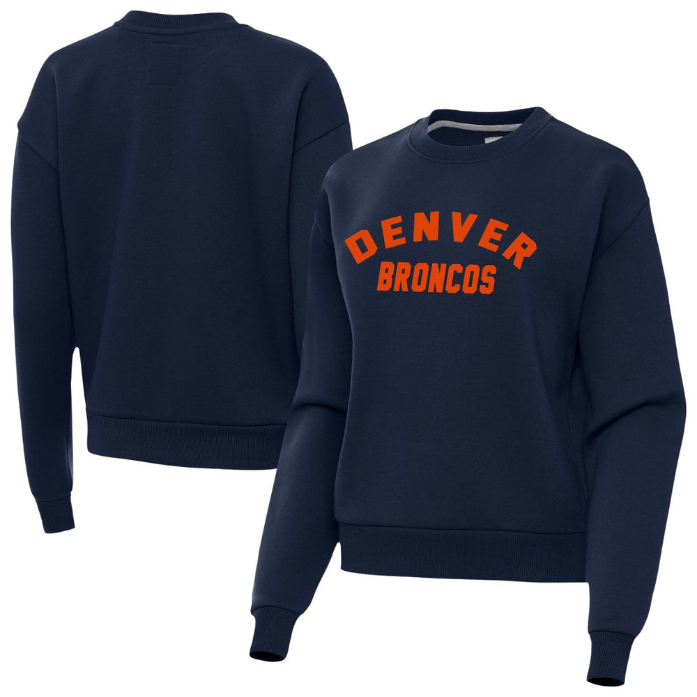 Denver Broncos Antigua Women's Victory Sweatshirt Navy - NFL