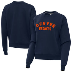 Denver Broncos Antigua Women's Victory Sweatshirt Navy - NFL